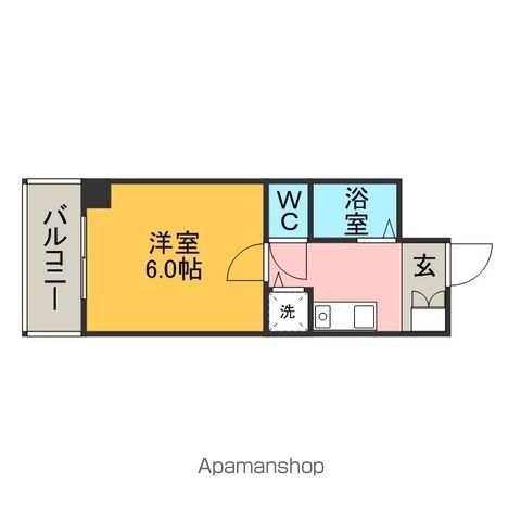 福岡市東区箱崎のマンションの間取り