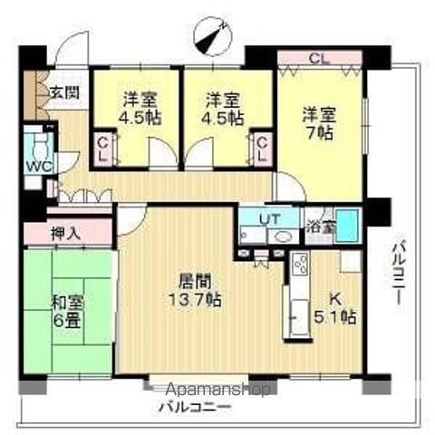 ヴェルドミール桑園壱番館の間取り写真