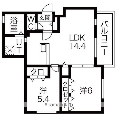プランタン円山の間取り写真
