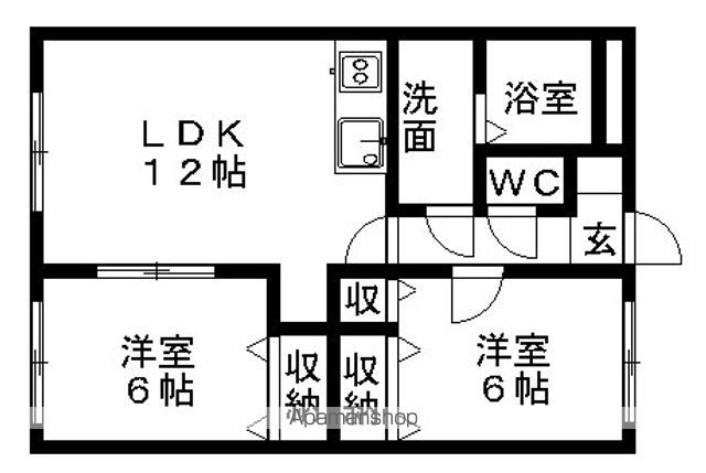 【神栖市知手中央のマンションの間取り】