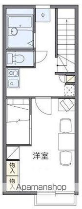 レオパレスＭＡＲＩＡ[1K/26.08m2]の間取図