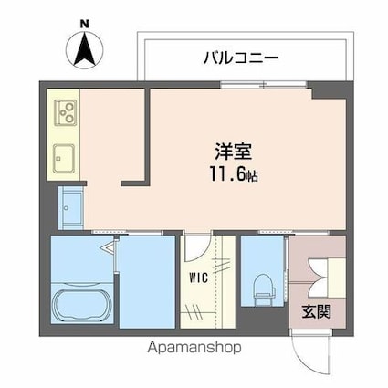 リコリス中一万[1R/32.38m2]の間取図