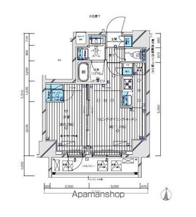 メインステージ三ノ輪ＥＡＳＴ[1LDK/40.21m2]の間取図