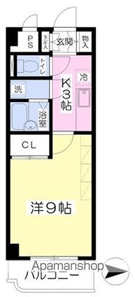 フォレスト中央[1K/30.26m2]の間取図