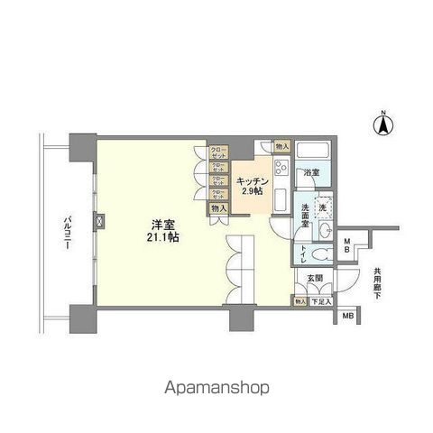 豊洲シエルタワーの間取り写真