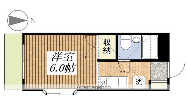 シャトレー榎戸 101 ｜ 東京都国分寺市北町２丁目15-46（賃貸アパート1R・1階・17.98㎡） その2