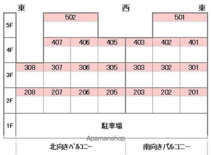 フルネス三浦[1DK/53.34m2]の配置図
