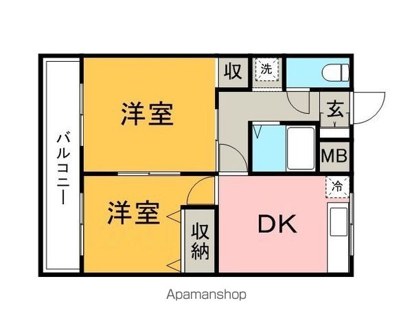 コーポベルヴューの間取り写真