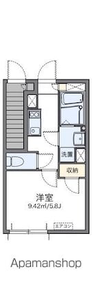 レオネクストベル　フォンターナ[1K/21.08m2]の間取図