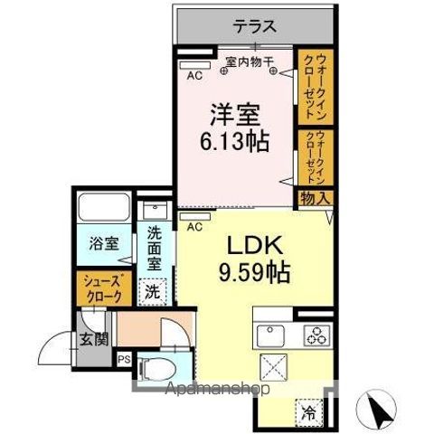 アヴァンス西調布の間取り写真