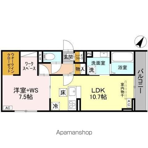 DーROOM大房PJ C棟の間取り写真
