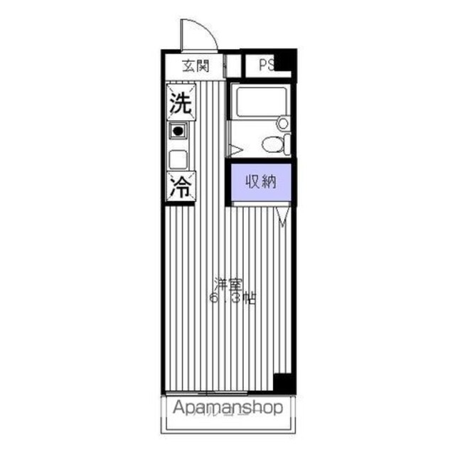 ＫＩレジデンス[1R/19.03m2]の間取図