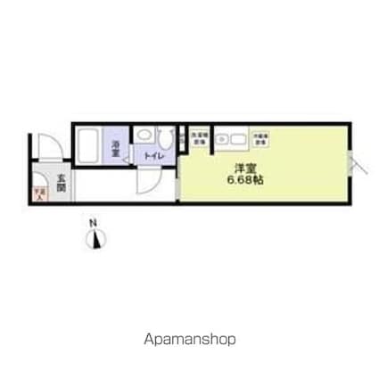 Ｍｏｎｏｌｏｇｕｅ[1R/19.23m2]の間取図