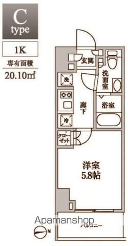 レジディア中延IIの間取り写真