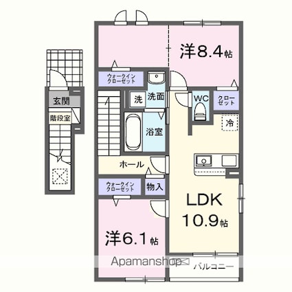 エースガーデン　Ⅰ[2LDK/61.14m2]の間取図