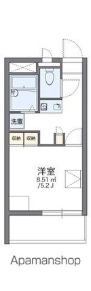 レオパレスＮ[1K/19.42m2]の間取図