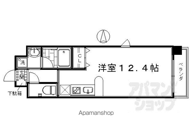 東海道本線 西大路駅 徒歩15分 8階建 築16年の間取り写真