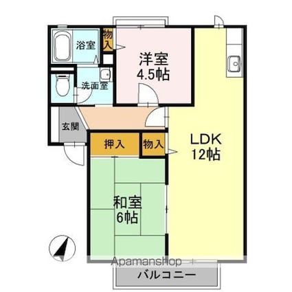 ニュースリーパブリック[2LDK/54.29m2]の間取図
