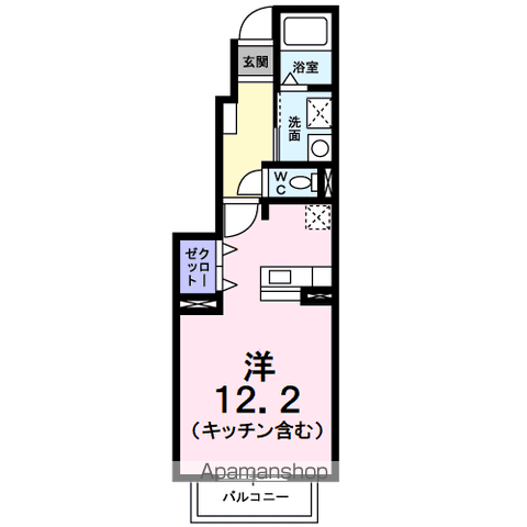 ヴァンクレーヴⅥ・Ａの間取り