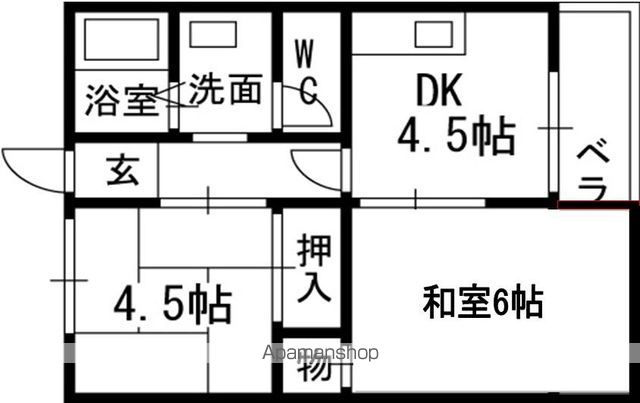 田村マンションの間取り写真