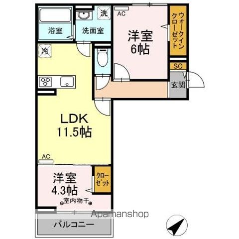 ＤーＲＯＯＭ香住ヶ丘Ⅱの間取り