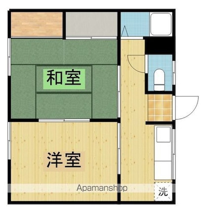 栄幸荘[2K/30m2]の間取図