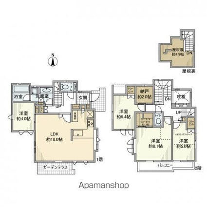 石神井町戸建[4LDK/100.26m2]の間取図