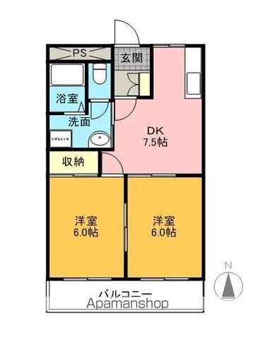 メゾン原の間取り写真