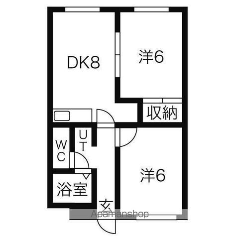 ラフォーレ新札幌Aの間取り写真