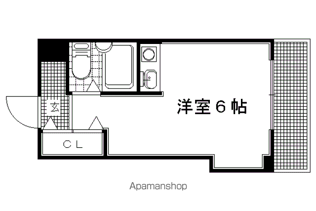 コーポ出町柳の間取り写真