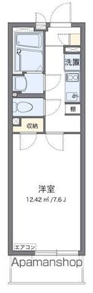 クレイノＭＩＲＡＩ[1K/23.6m2]の間取図