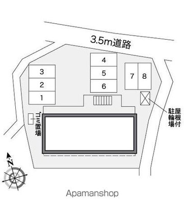 レオパレスＳｕｎ　ＭＩＳＵＺＵ[1K/23.18m2]の配置図