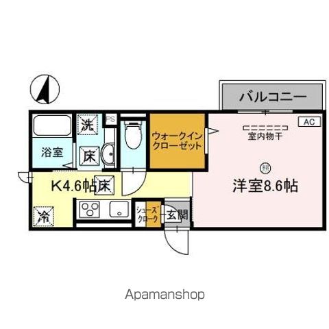 【和歌山市岡円福院東ノ丁のアパートの間取り】