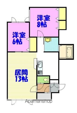 ウッドパレスの間取り写真