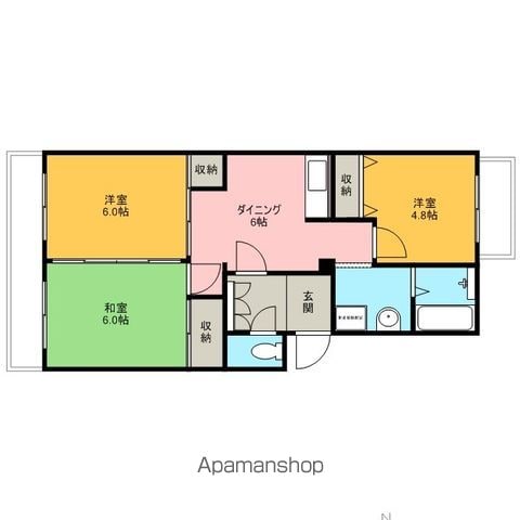 セジュールマンションの間取り写真