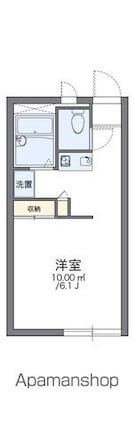 レオパレス１００[1K/20.28m2]の間取図