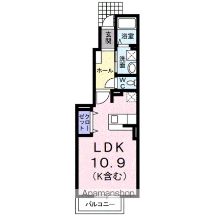 セイバリー・Ｍ[1R/32.9m2]の間取図