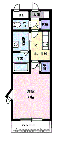 【セモア中山の間取り】