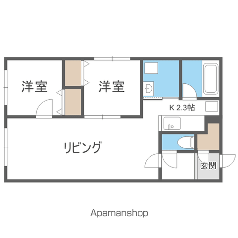 BRIGHTON COURT N20の間取り写真