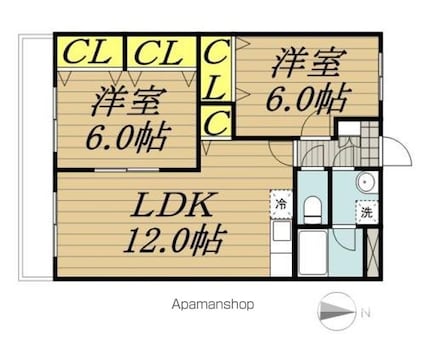 アイデイズ[2LDK/55.9m2]の間取図