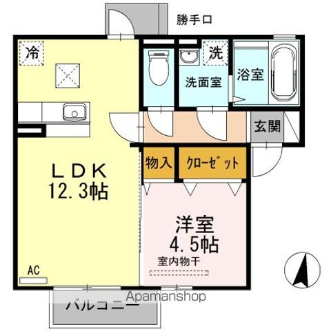 DーROOM古国府の間取り写真