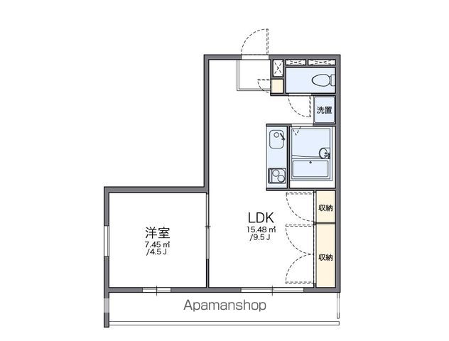 レオパレスAKIYAMAの間取り写真