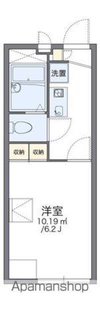 レオパレスフランボワーズ　Ａ[1K/19.87m2]の間取図