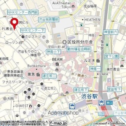 日興パレス渋谷[1R/16.78m2]の周辺9