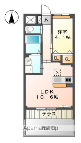 和歌山市三葛のマンションの間取り