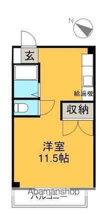 グランドハイツ[1R/24m2]の間取図