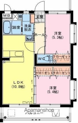 Ｆａｂｅｒ[2LDK/50.84m2]の間取図