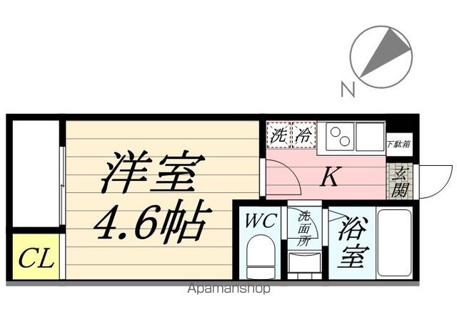 中野区新井のアパートの間取り