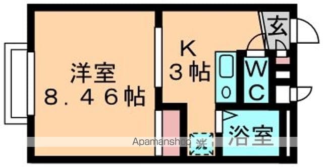 レオパレスクレストDの間取り写真