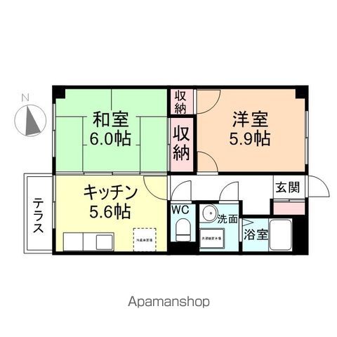 セジュールわかばの間取り写真